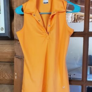 Women's collared golf tank